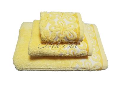 Хавлиени кърпи Луксозни хавлиени кърпи микропамук Хавлиена кърпа - микропамук модел Данте цвят жълто 