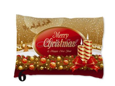 Спално бельо   Коледен текстил 2023 Коледна калъфка - Коледен микс